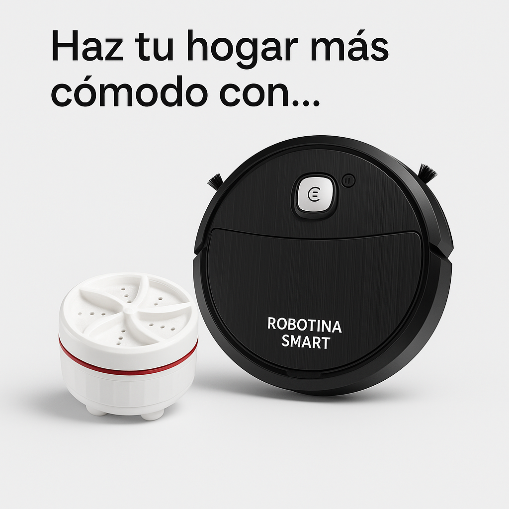 Combo Robotina Smart y la Mini Lavadora Ultrasónica 2 en 1 (1650501)