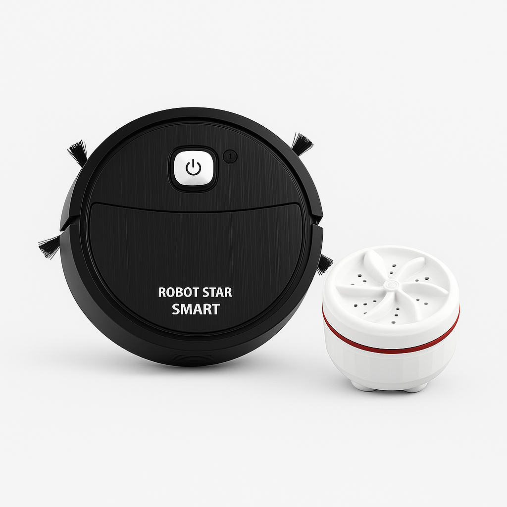 Combo Robotina Smart y la Mini Lavadora Ultrasónica 2 en 1 (1650501)