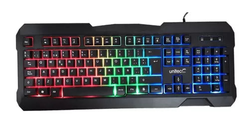 Teclado Gamer Unitec Retroiluminado Rgb⚡