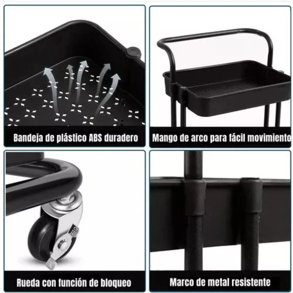 Carrito Auxiliar Organizador Multiusos 3 Niveles (1649220)
