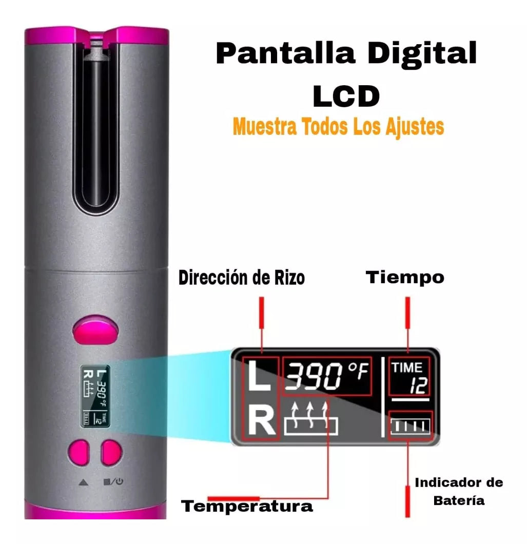 Rizador Automático Inalámbrico – Estilo en Cualquier Momento ✨ (388246)