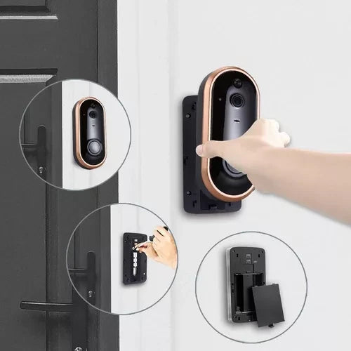 Timbre De Puerta Seguridad Wifi Micrófon (363950)