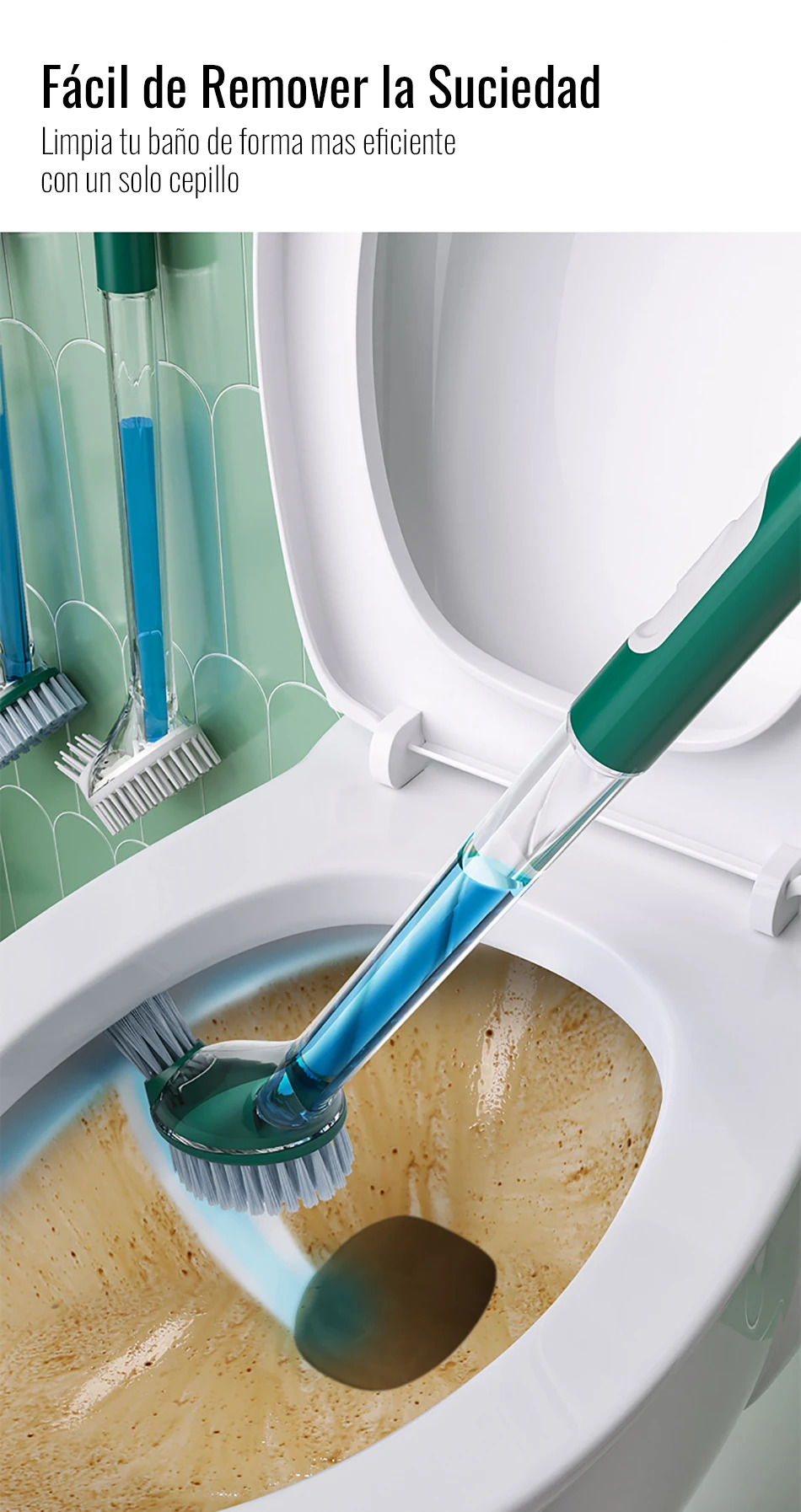 🚽 Cepillo de Silicona para Inodoro del baño (787955)