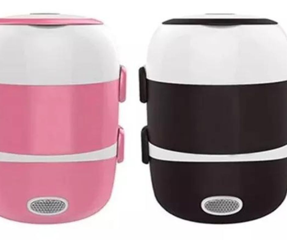 Lonchera Eléctrica al Vapor 3 Niveles – Calienta y Cocina al Instante (805293)