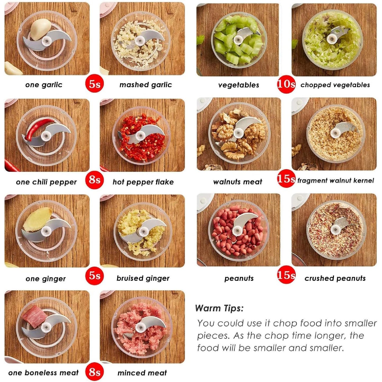 Mini Picador Procesador de Alimentos Portátil (215252)