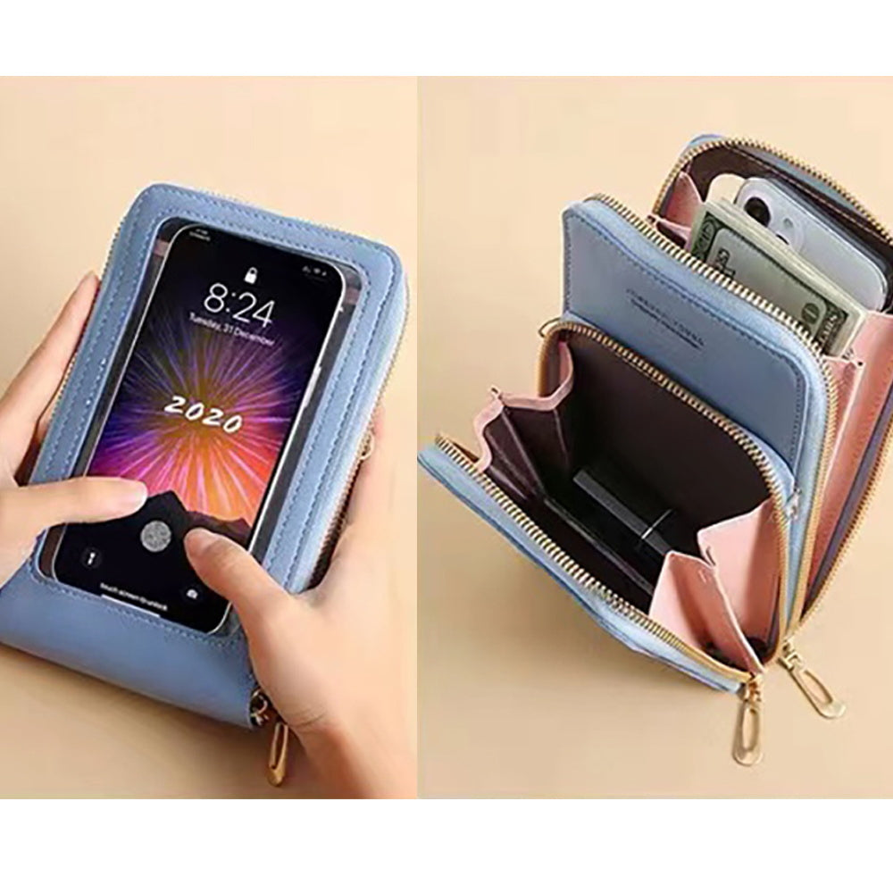 Bolso Transparente con Pantalla Táctil para Teléfono – Moda y Funcionalidad para Mujeres