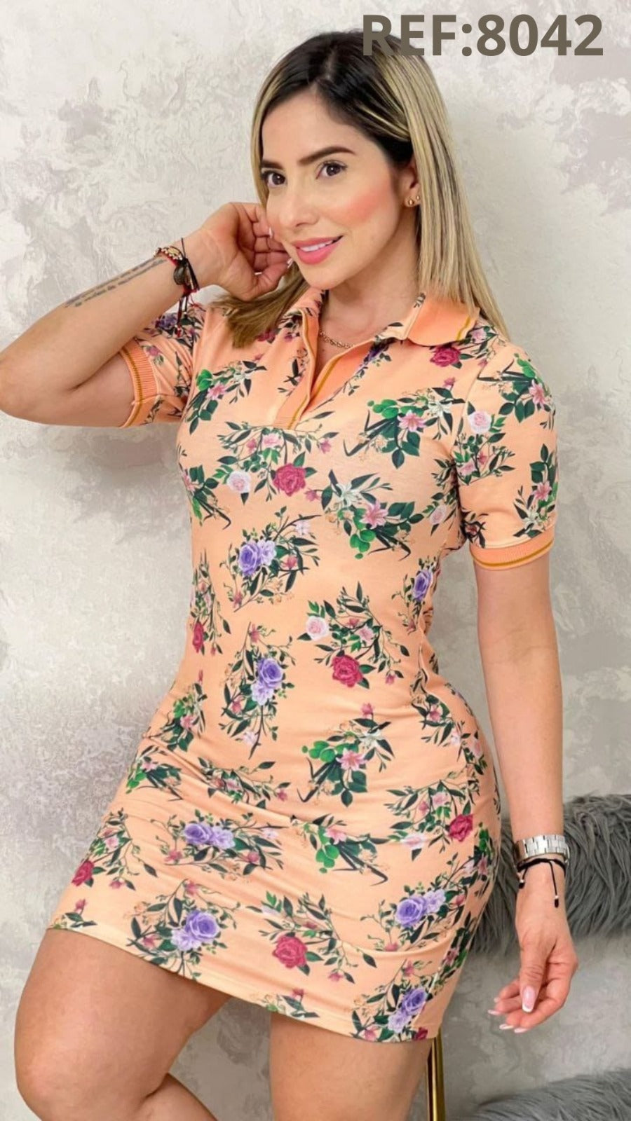 Vestido elegante de Flores