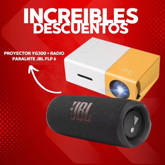 PROYECTOR YG300 + BAFLE FLIP 6 (1623358)