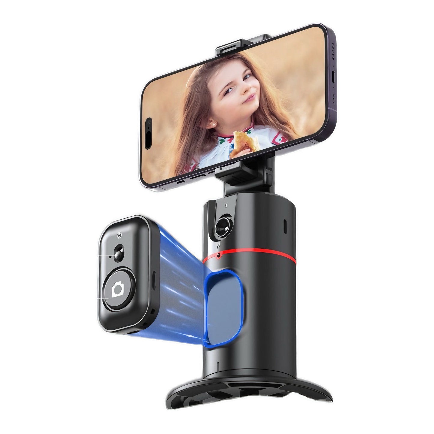 Trípode Inteligente 360° con Reconocimiento Facial y Control Remoto (1627010)