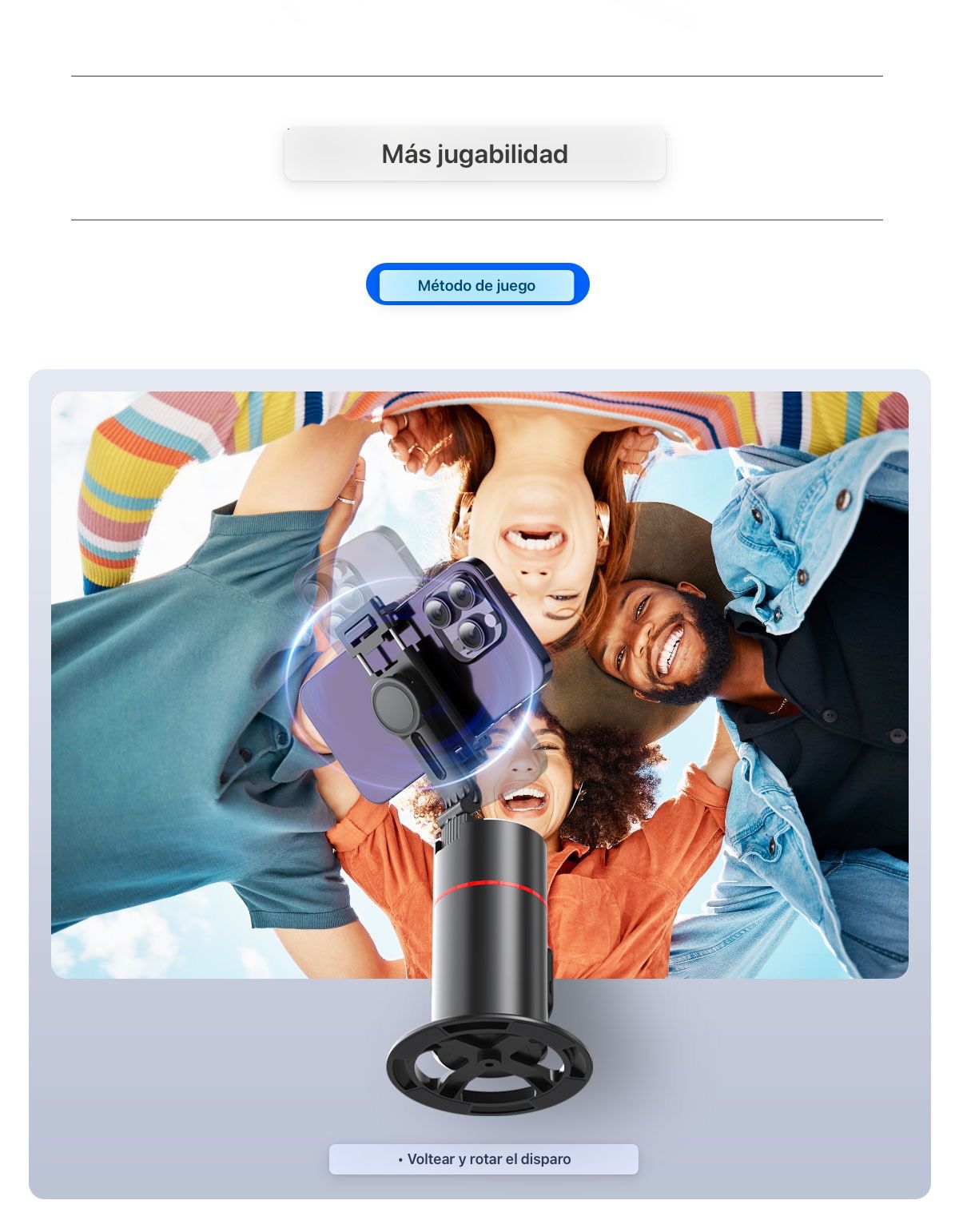 Trípode Inteligente 360° con Reconocimiento Facial y Control Remoto (1627010)