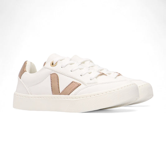 Tenis Casual Veja Mujer - Diseño Elegante con Detalles Metálicos