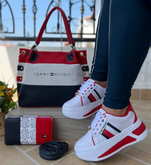 Conjunto Tommy: Bolso + Billetera + Calzado (1650191)
