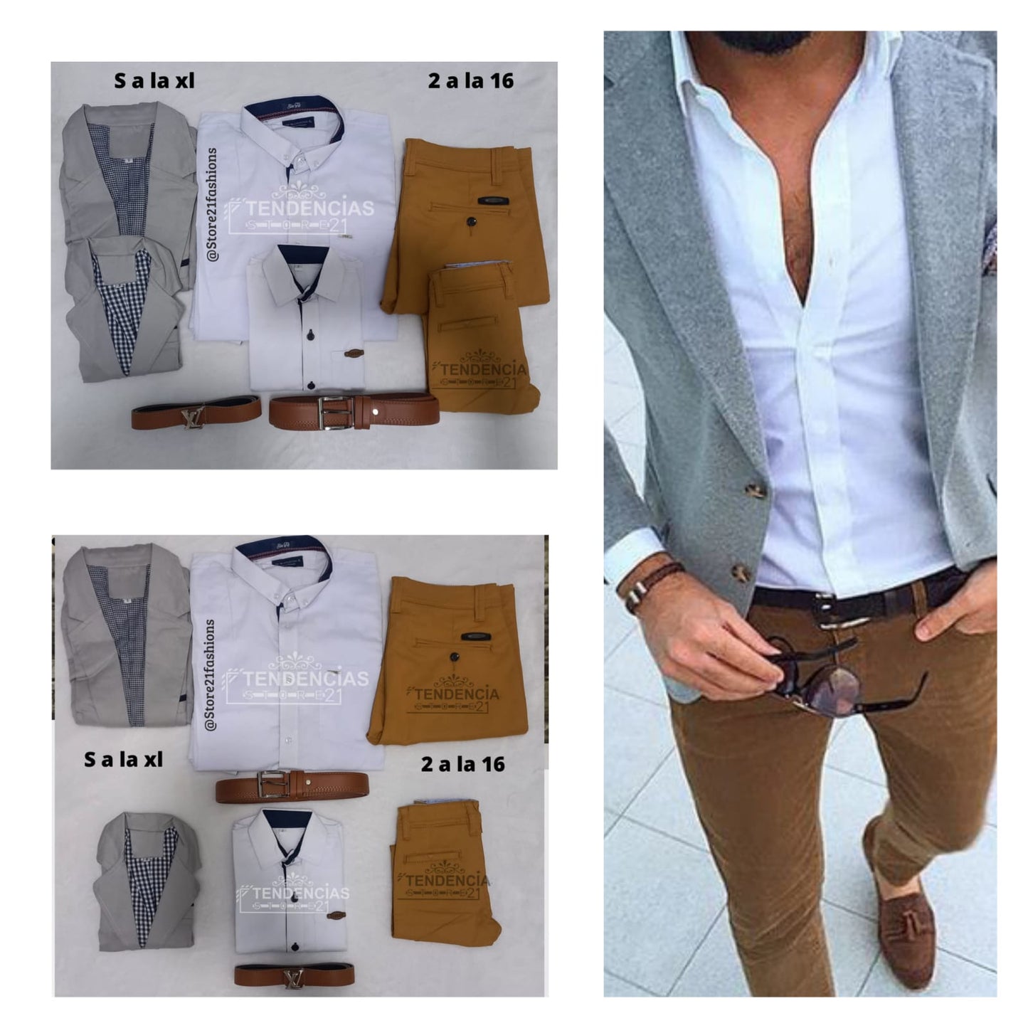 Conjunto Elegante de 4 Prendas – Estilo y Sofisticación en un Solo Outfit 👔✨ (1678183)