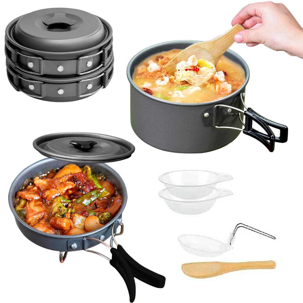 Kit De Utensilios Cocina Camping SY-200 (1735757)