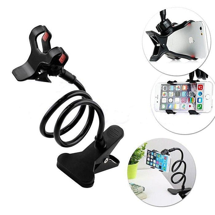 Soporte Flexible para Teléfono Móvil con Cabezal Giratorio 360° (1400026)