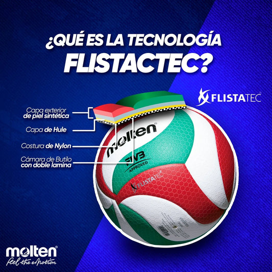 Balón de Voleibol Profesional Molten (V5M5000)